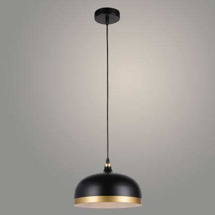 Подвес HD78598/1HQ BK+FGD черный/золото 1х60W E27 d250 h1000